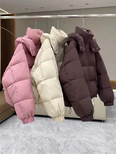 Simonne - Winterjacke - Stil mit Kapuze