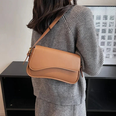 Juneesa - Flap Umhängetasche - Vintage Leder Mode