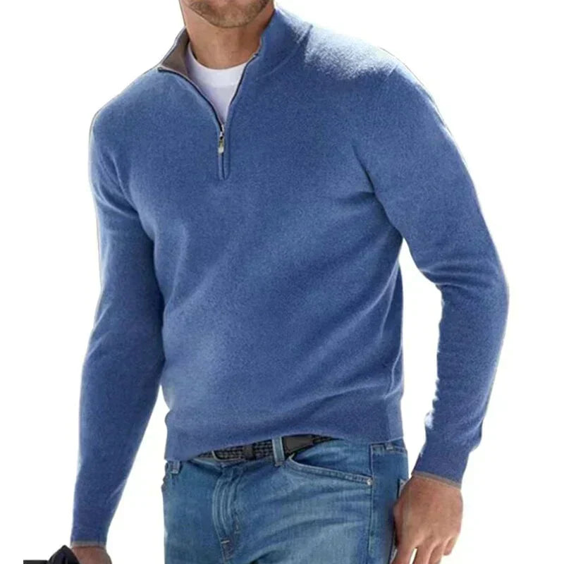 Ralf Polo - Modischer Reißverschluss-Pullover für Männer