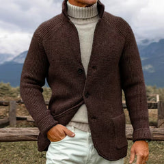 Jett - STRICKCARDIGAN IM GROBEN STRICKLOOK in Braun