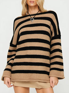CLARA™ | Pullover Sweater in Braun