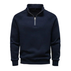 Tim | Eleganter Herrenpullover für kalte Tage in Marineblau