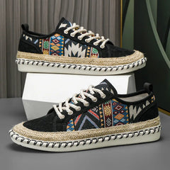 Elegante Canvas-Schuhe in Schwarz