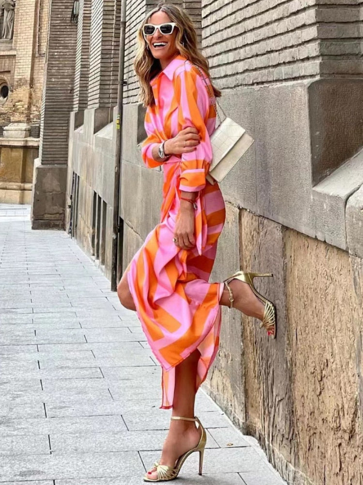 Kayleah - Bedrucktes Sommerkleid mit Schnürung
