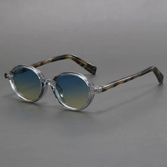 Saskia | Klassische Runde Sonnenbrille in Grau