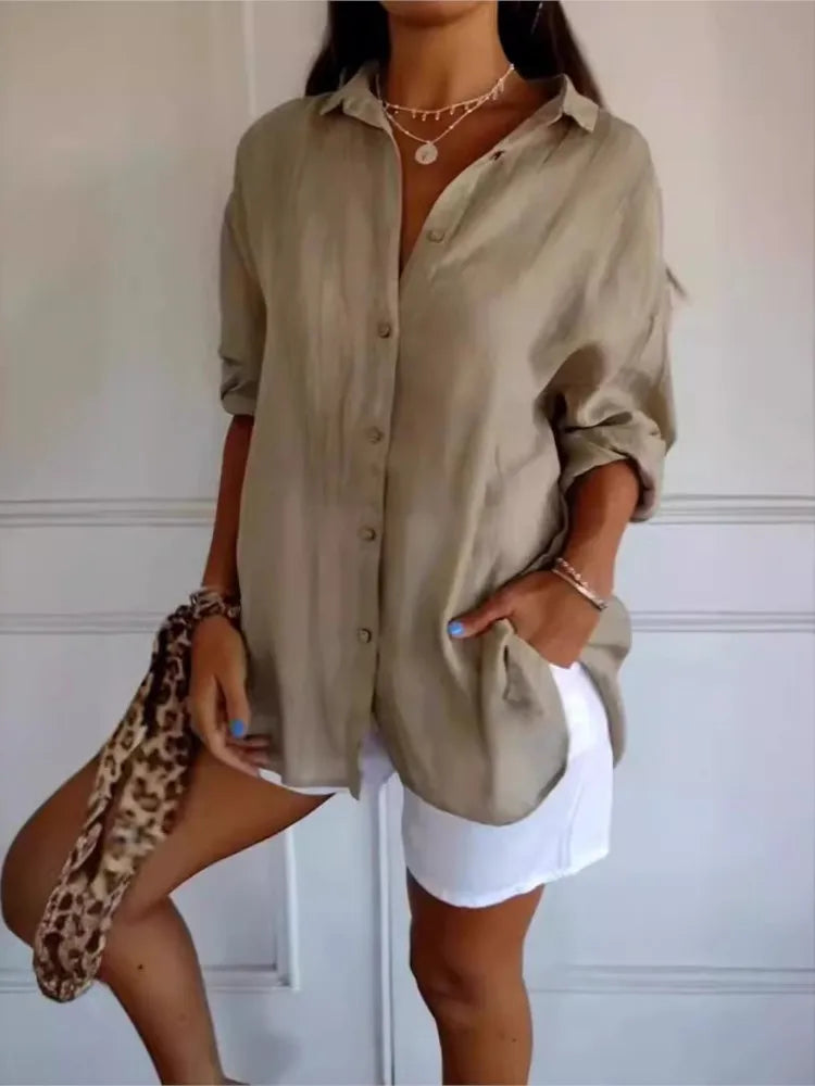 Nadia®️™ | Weiche, atmungsaktive Baumwollbluse