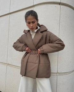 Dulcian - Pufferjacke - Mit Gürtel in Kamel