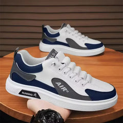 Aldous | Lässige Leder-Sneaker in Blau