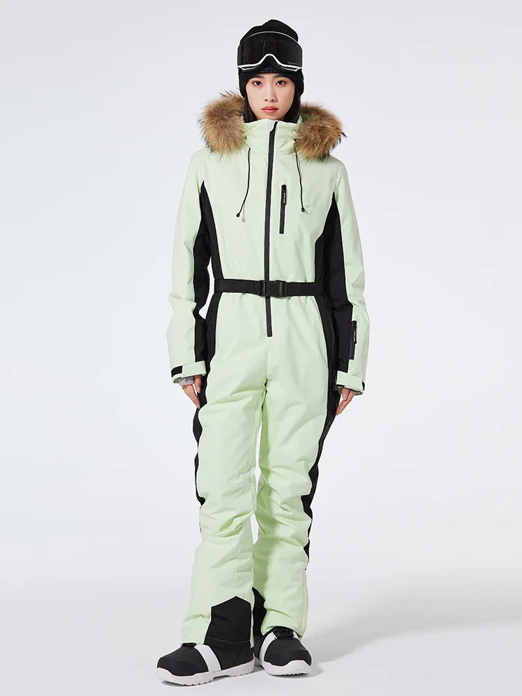 Einteiliger Skianzug für Damen | Wintersportbekleidung