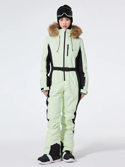 Einteiliger Skianzug für Damen | Wintersportbekleidung