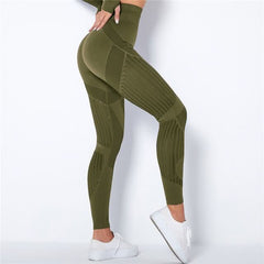 ShapeFit Anti-Cellulite Kompressionsleggings – Glättend & Stützend in Armeegrün