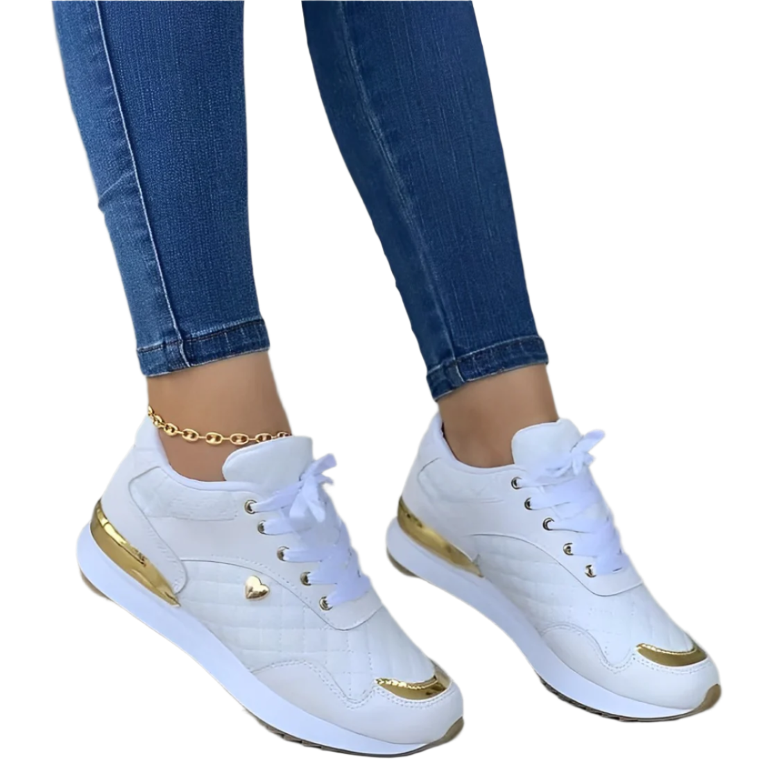 Sheena - Edle Leder-Sneaker aus transparenter Optik