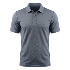 Dario | Atmungsaktives Stretch Poloshirt in Silverwood Grau