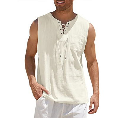 Silvio-Herren Lässiges ärmelloses Shirt