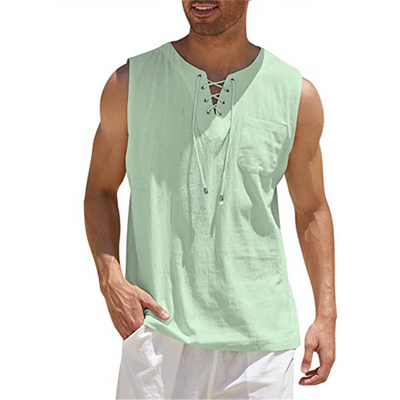 Silvio-Herren Lässiges ärmelloses Shirt