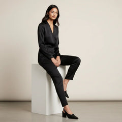 Slingback-Damenpumps mit Blockabsatz - Nora in Schwarz