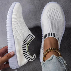 Marlene | Damen Atmungsaktive Freizeit Sneaker in Weiß