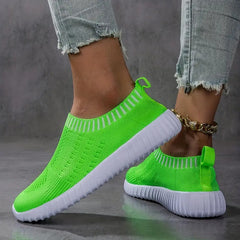 Marlene | Damen Atmungsaktive Freizeit Sneaker in Grün