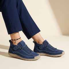 Claudia | Damen Sportliche Flexible Sneaker in Blau