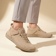 Claudia | Damen Sportliche Flexible Sneaker in Beige