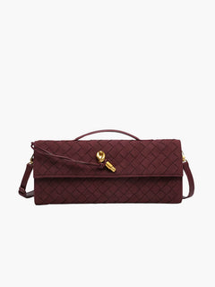 Bianca suede Tasche in Burgund