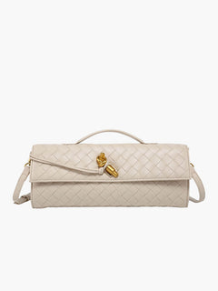 Bianca gewebte Tasche in Creme