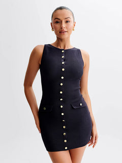 Ava | Minikleid in Schwarz