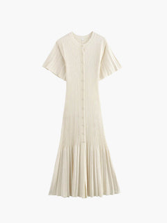 Gina Midi Kleid in Creme