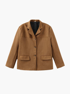 ROMY | WILDLEDERJACKE in Braun
