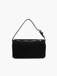 Ruby suede Tasche in Schwarz