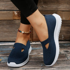 LIZA - Orthopädische Mesh Slip On Turnschuhe in Blau