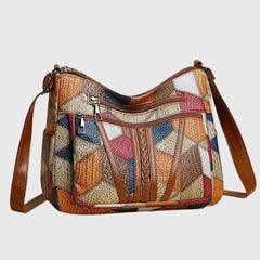 Harper | Luxuriöse, von Kunst inspirierte Tasche in Braun