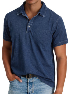 Mila | Klassisches Polo Shirt Herren Elegant in Marineblau