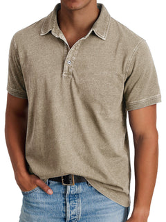 Mila | Klassisches Polo Shirt Herren Elegant in Khaki