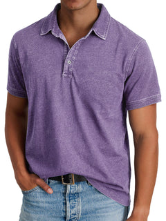Mila | Klassisches Polo Shirt Herren Elegant in Lila