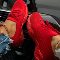 Janina | Ultraleichte Sneaker Bewegungsfreiheit in Rot