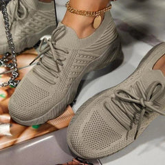 Janina | Ultraleichte Sneaker Bewegungsfreiheit in Khaki