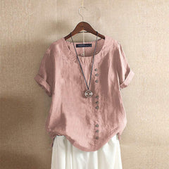 Sophie | Lässige Relaxed Fit Sommerbluse in Rosa