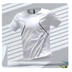 Sören | Herren atmungsaktives Sport Shirt in Weiß