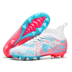 Dennis | Sportliche Fußballschuhe mit Schnürung in Rosa