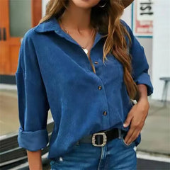 Kordeln Button Up Hemd in Blau