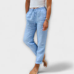 Stacy - Leichte Hose in Blau
