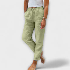 Stacy - Leichte Hose in Grün