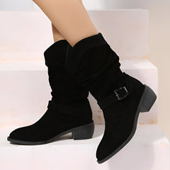 Gerda | Bequeme Alltagstaugliche Stiefeletten in Schwarz