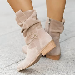 Gerda | Bequeme Alltagstaugliche Stiefeletten in Beige