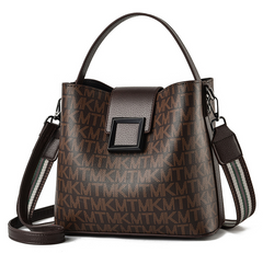 Stilvolle Damen-Beuteltasche mit vielseitigem PU-Futter in Braun
