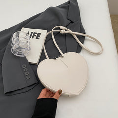 Stilvolle Damen-Schultertasche aus funktionalem, hochwertigem Material in Weiß