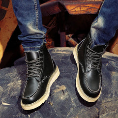 Peer™ | Herren-Retro-Stiefel in Schwarz
