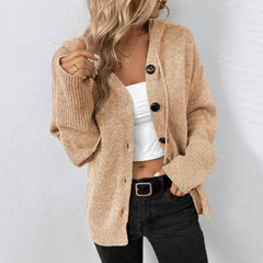 Sonja | Kuschelige Vielseitige Strickjacke in Beige