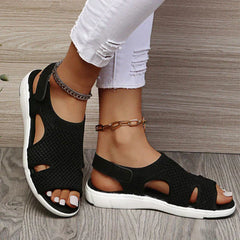 Orla® | Orthopädische Sandalen mit offener Spitze in Schwarz